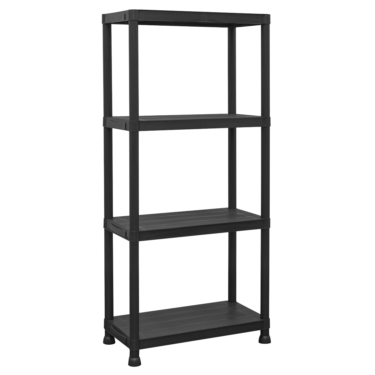 Plastic Racking Unit with 4 Shelves 25kg Capacity Per Level APPR4
