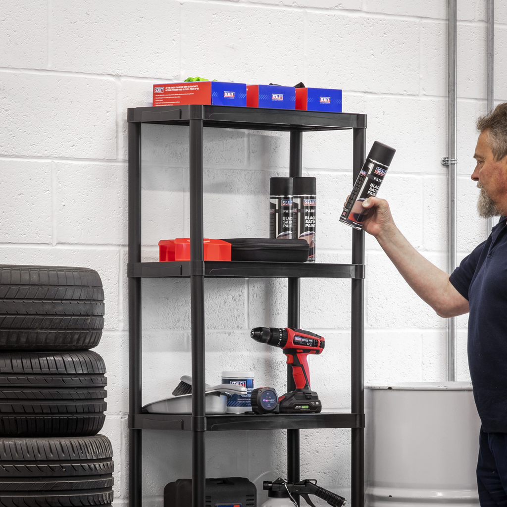 Plastic Racking Unit with 5 Shelves 25kg Capacity Per Level APPR5