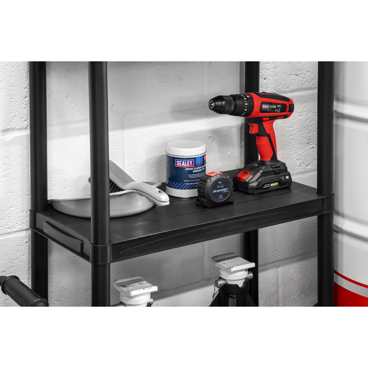 Plastic Racking Unit with 5 Shelves 25kg Capacity Per Level APPR5