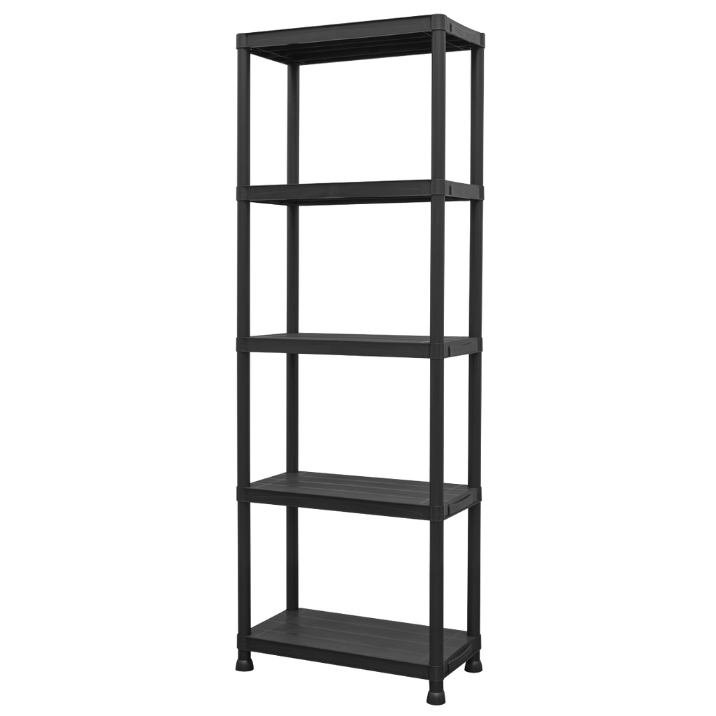 Plastic Racking Unit with 5 Shelves 25kg Capacity Per Level APPR5