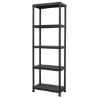 Plastic Racking Unit with 5 Shelves 25kg Capacity Per Level APPR5