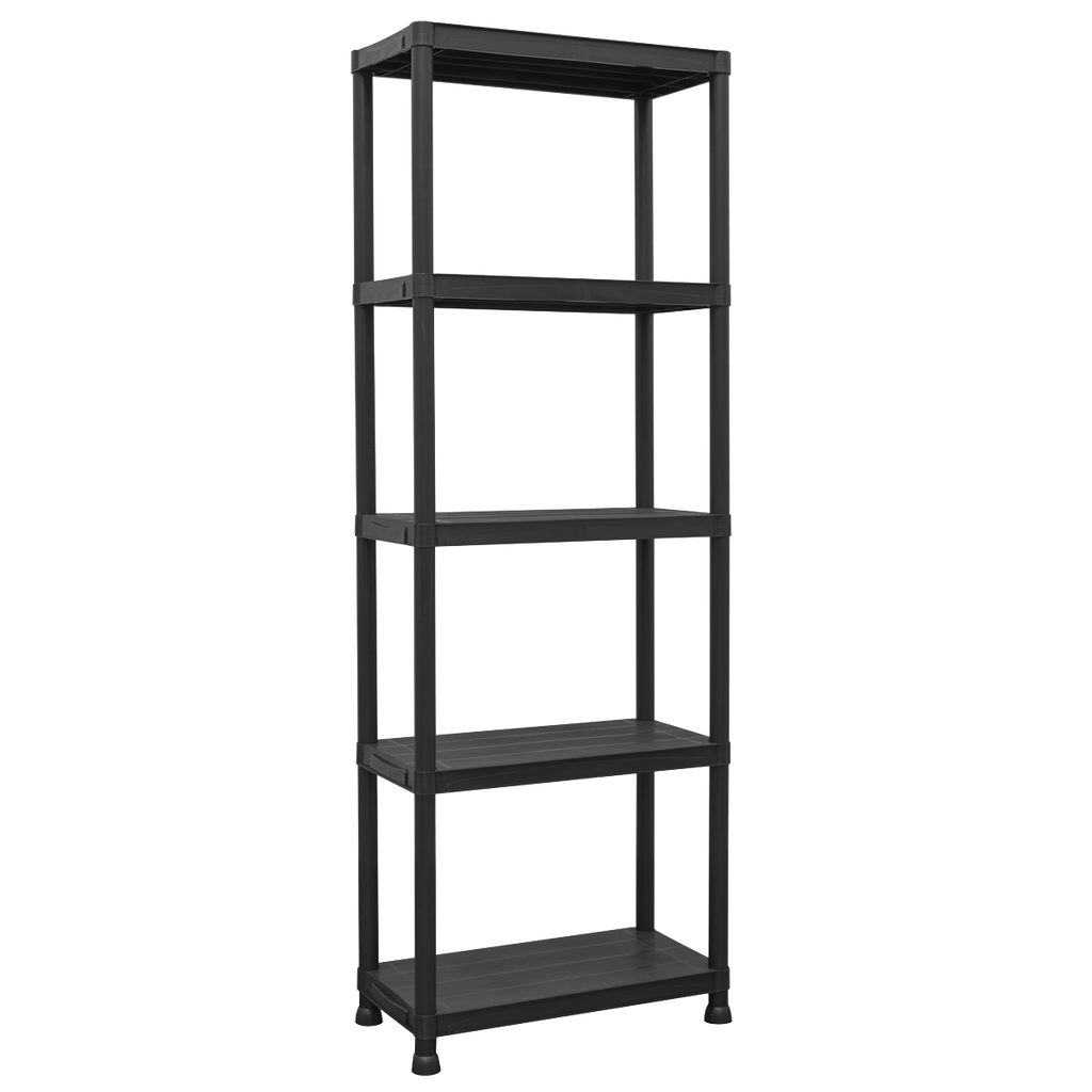 Plastic Racking Unit with 5 Shelves 25kg Capacity Per Level APPR5