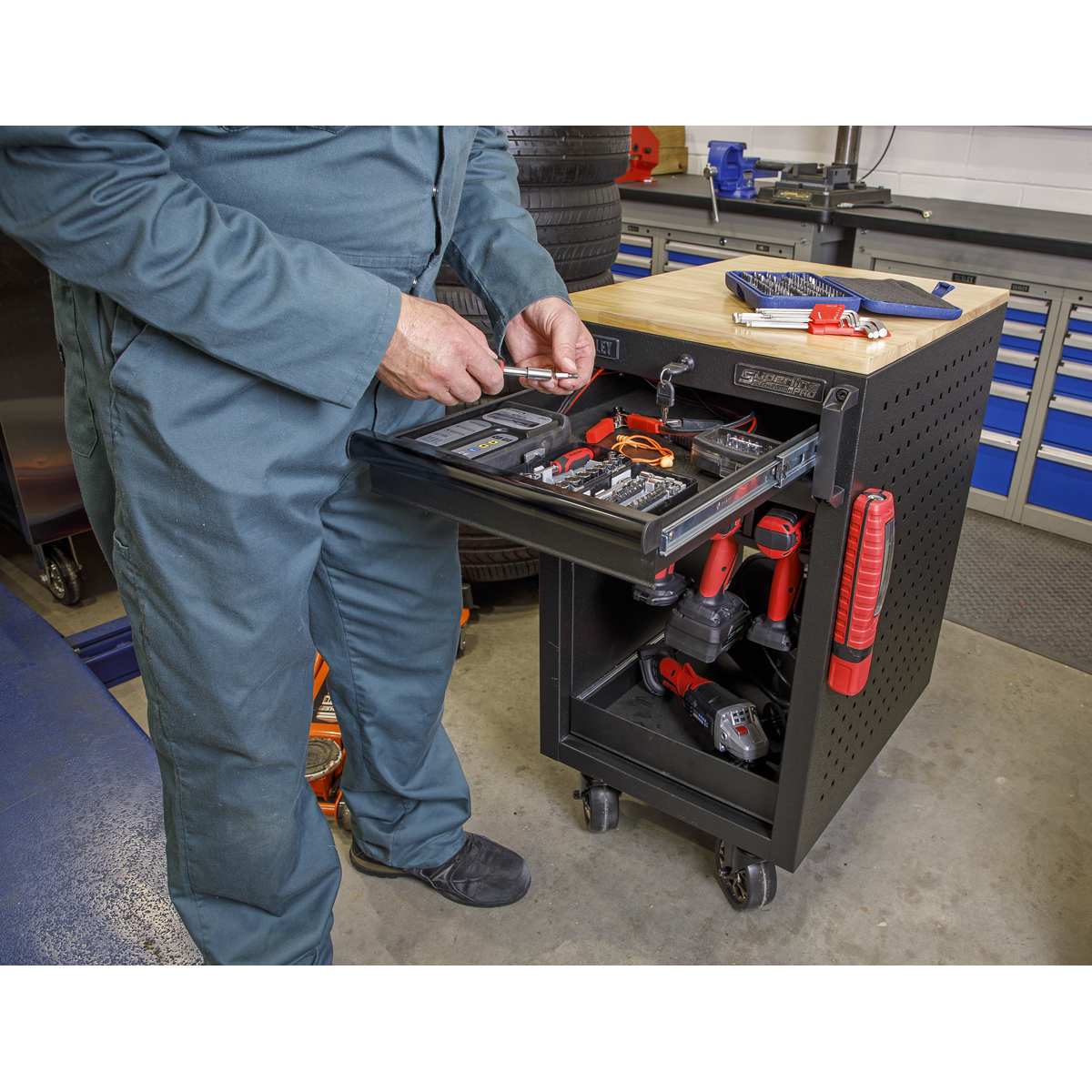 8 Power Tool Rack Trolley 450mm APPTR8