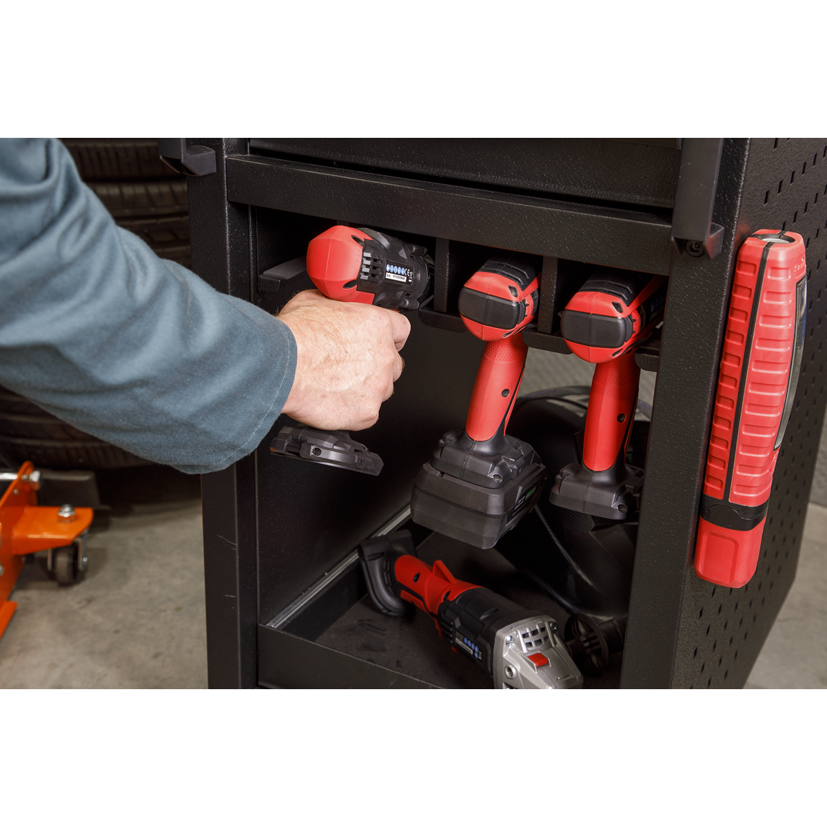 8 Power Tool Rack Trolley 450mm APPTR8