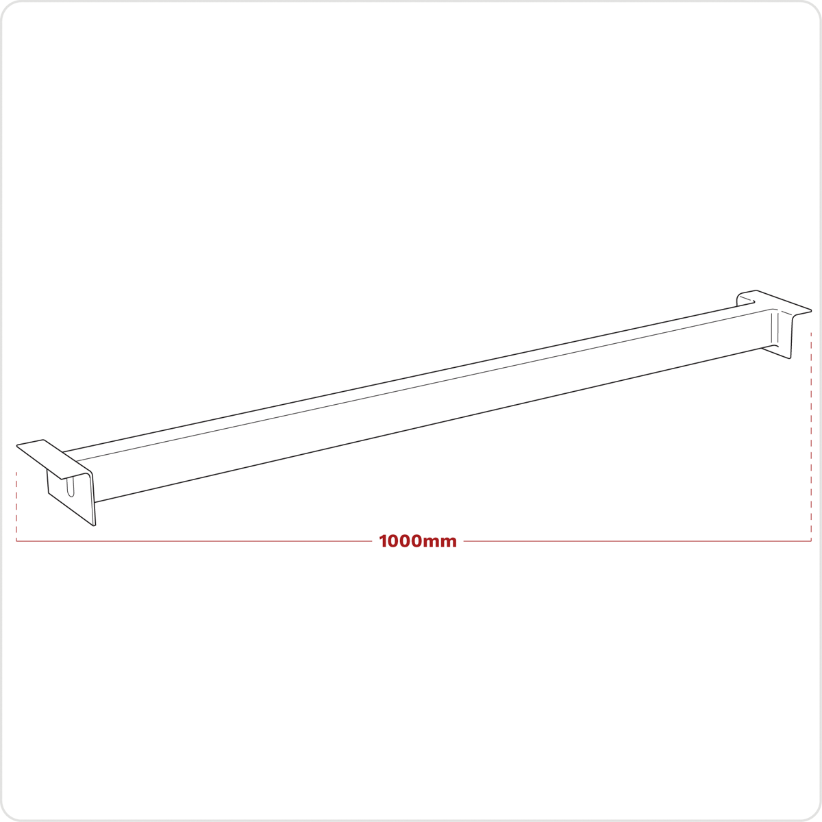 Shelving Panel Support 1000mm APR/CPS1002