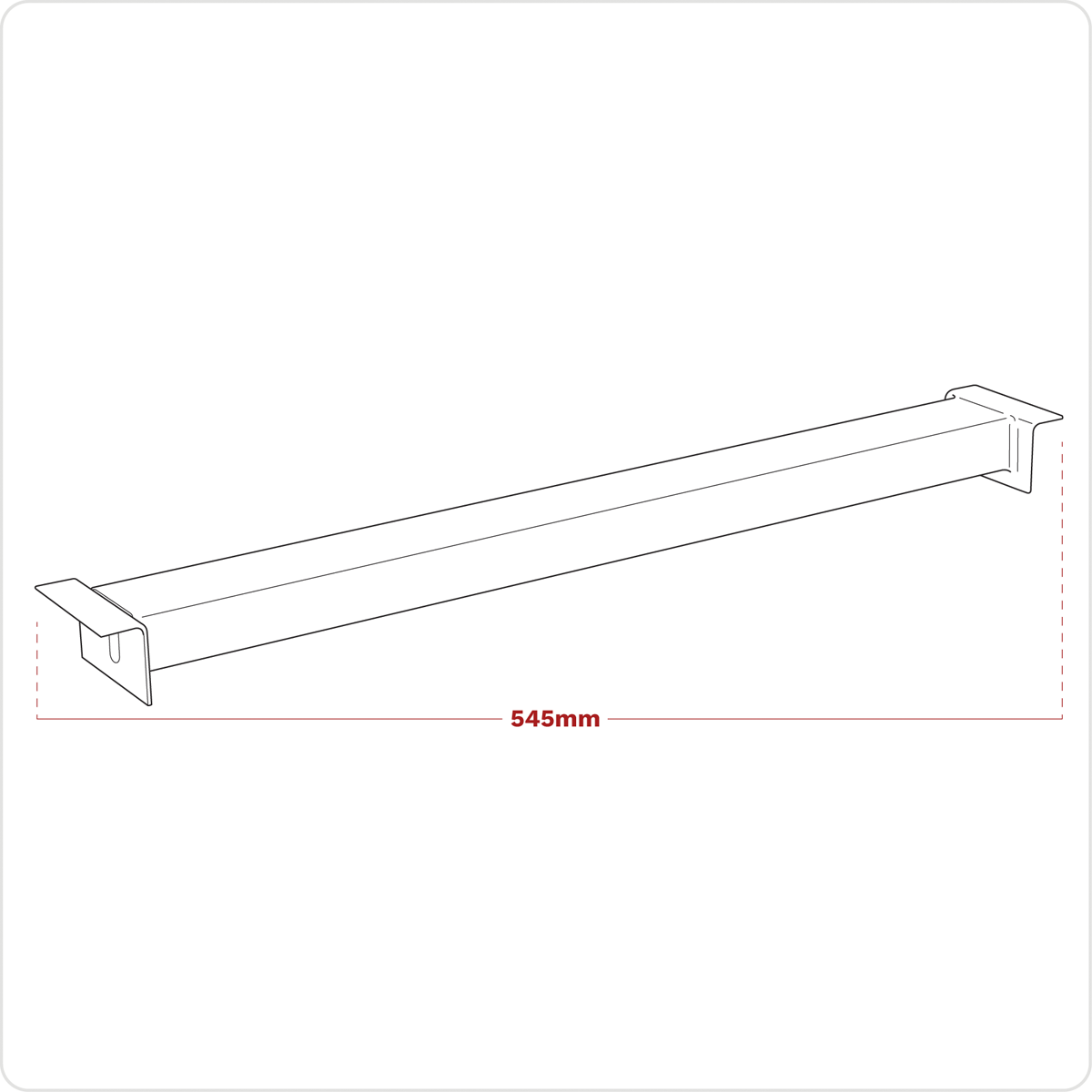 Shelving Panel Support 600mm APR/CPS602