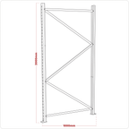 Frame One End 2000 x 1000mm -327896