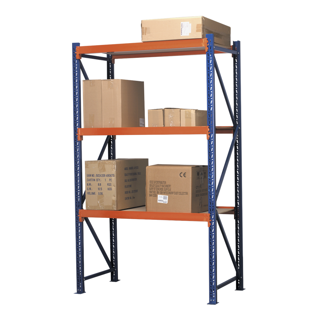 Heavy-Duty Shelving Unit with 3 Beam Set 900kg Capacity Per Level 292651