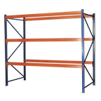 Heavy-Duty Racking Unit with 3 Beam Set 1000kg Capacity Per Level 402224