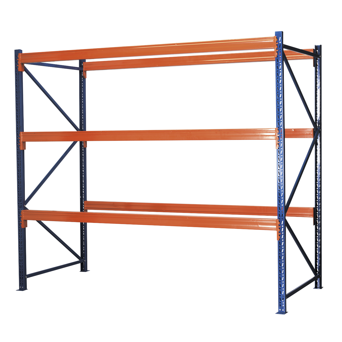 Heavy-Duty Racking Unit with 3 Beam Set 1000kg Capacity Per Level 402224