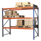 Heavy-Duty Racking Unit with 3 Beam Set 1000kg Capacity Per Level 402224