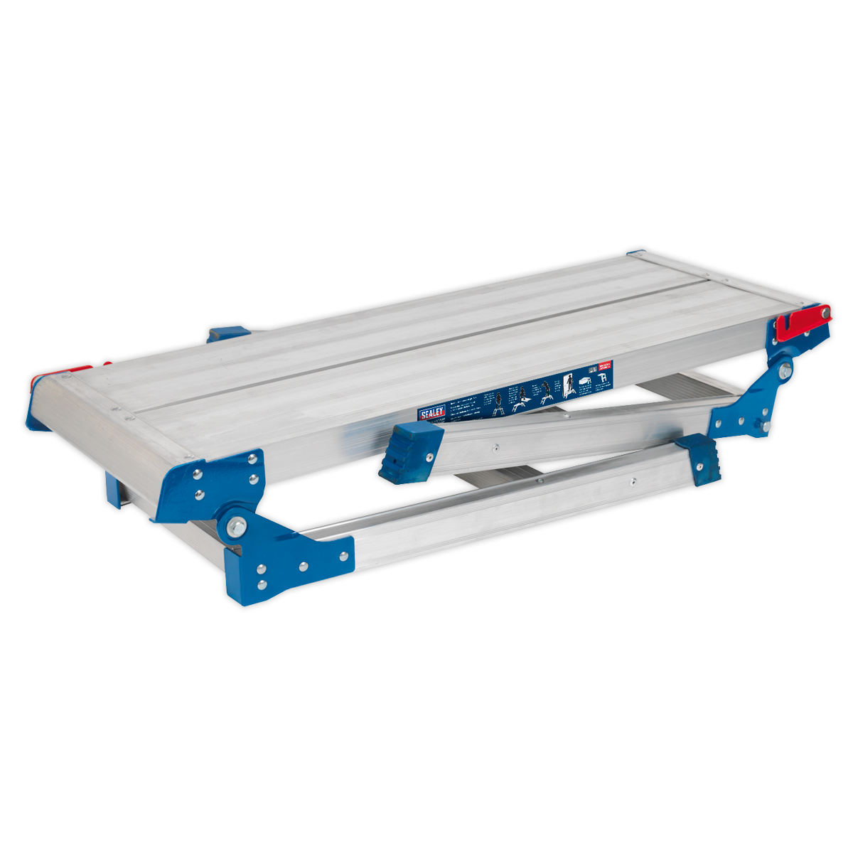 Aluminium 2-Tread Folding Platform - EN 131-4 APS2E