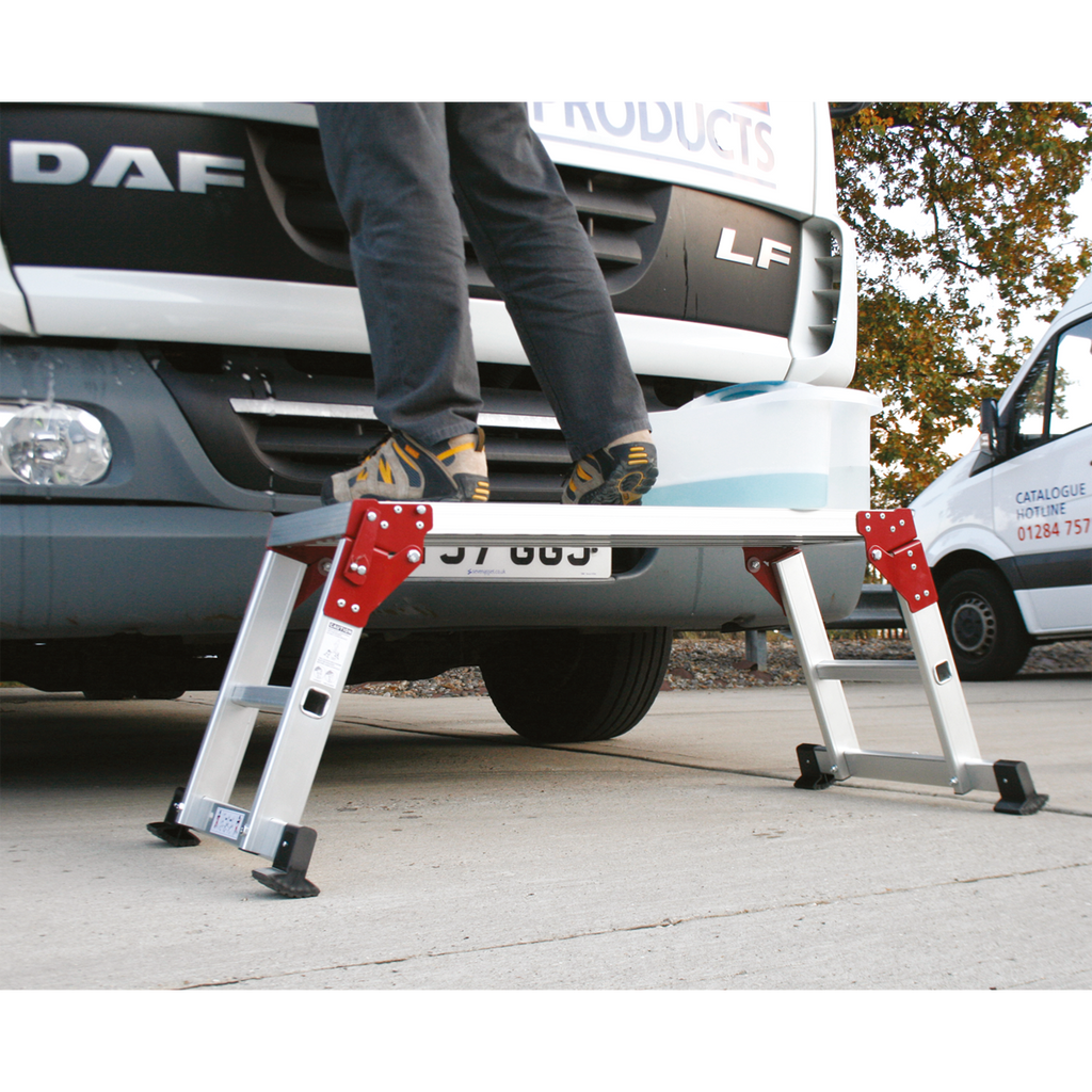 Aluminium Folding Platform 2-Tread - EN 131-4 APS2