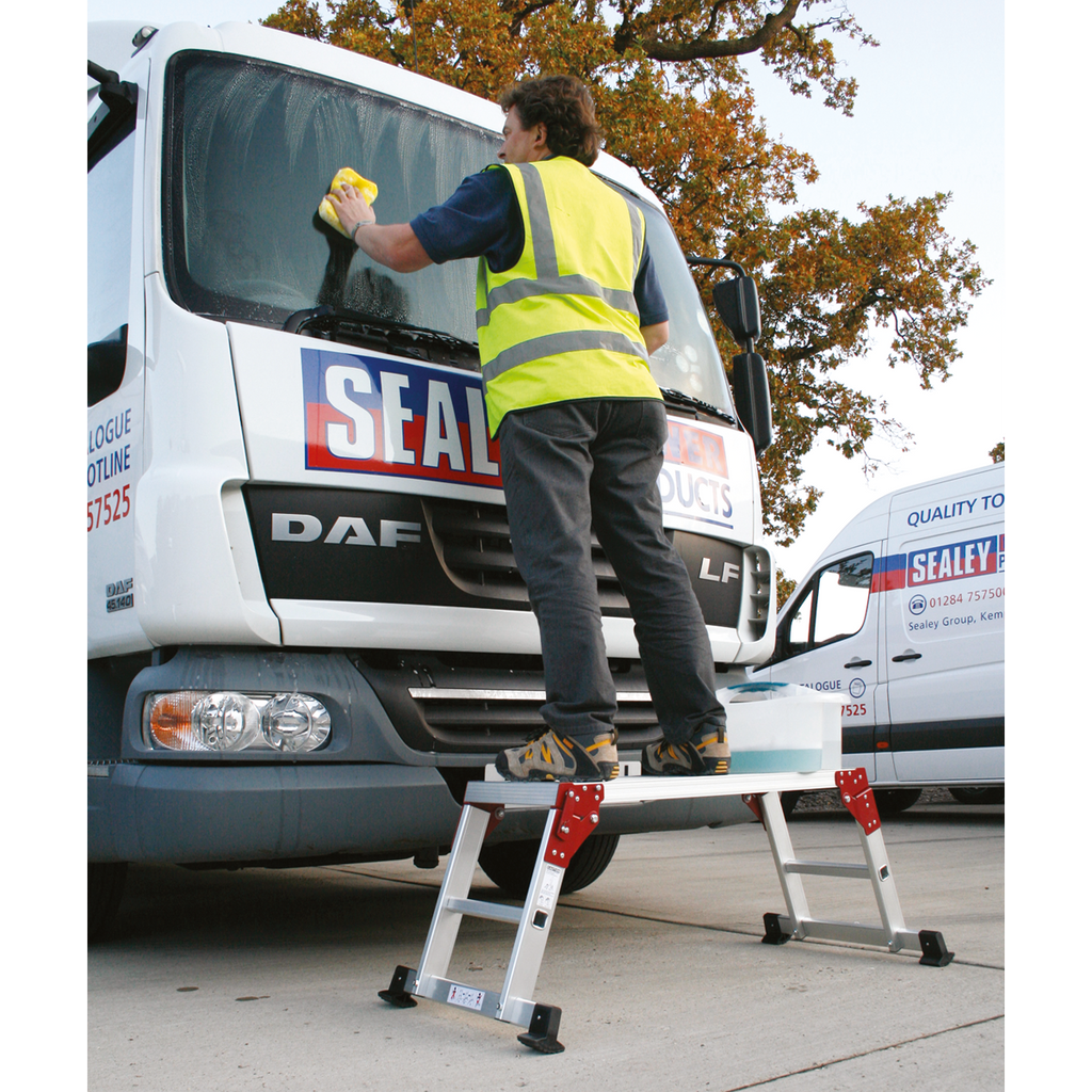 Aluminium Folding Platform 2-Tread - EN 131-4 APS2