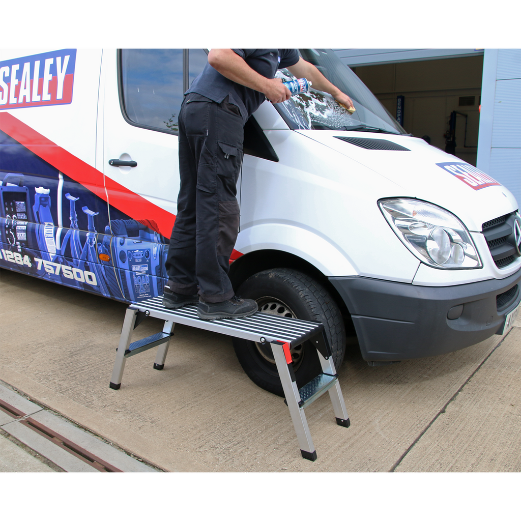 Aluminium Folding Platform 2-Tread - EN 131-4 APS2