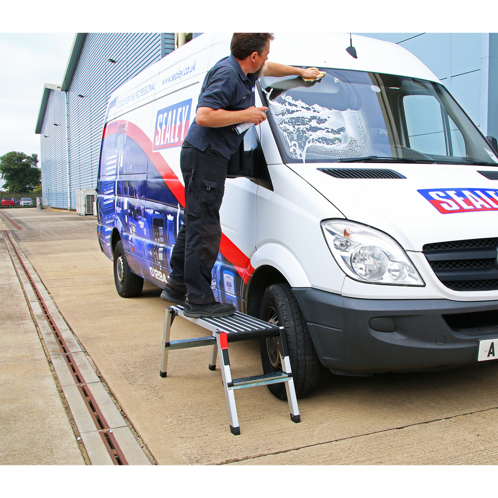 Aluminium Folding Platform 2-Tread - EN 131-4 APS2