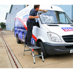 Aluminium Folding Platform 2-Tread - EN 131-4 APS2