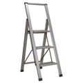 Aluminium Professional Fold-Flat Step Ladder 3-Step 150kg Capacity - EN 14183 APSL3