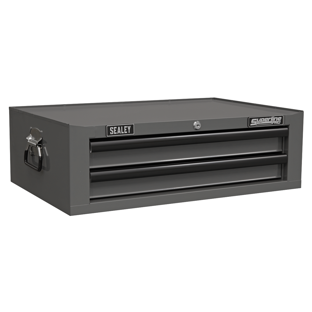 Topchest, Mid-Box Tool Chest & Rollcab Combination 14 Drawer - Grey APSTACKTGR