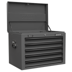 Topchest, Mid-Box Tool Chest & Rollcab Combination 14 Drawer - Grey APSTACKTGR