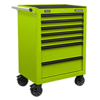 Topchest, Mid-Box Tool Chest & Rollcab Combination 14 Drawer - Green APSTACKTHV