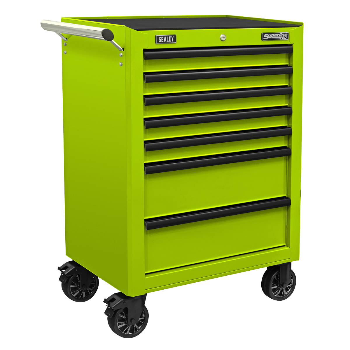 Topchest, Mid-Box Tool Chest & Rollcab Combination 14 Drawer - Green APSTACKTHV