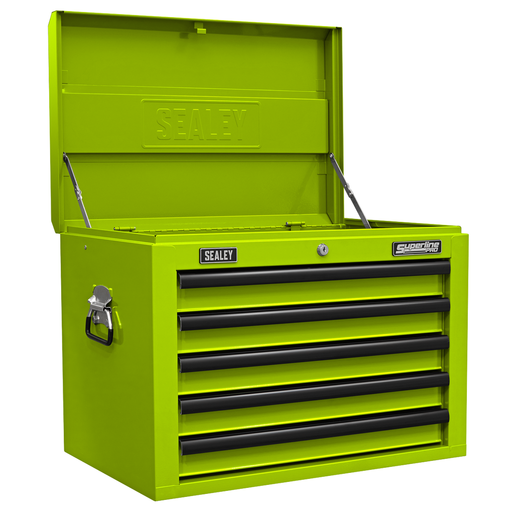 Topchest, Mid-Box Tool Chest & Rollcab Combination 14 Drawer - Green APSTACKTHV