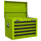 Topchest, Mid-Box Tool Chest & Rollcab Combination 14 Drawer - Green APSTACKTHV