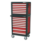 Topchest & Rollcab Combination 14 Drawer with 1233pc Tool Kit APTTC02