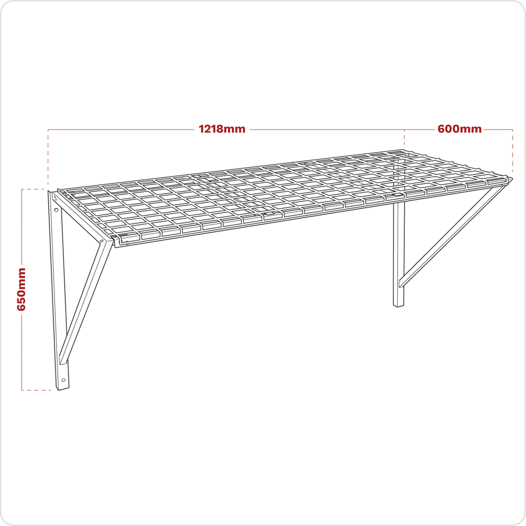 Heavy-Duty Wall Mounting Storage Rack APWSR01
