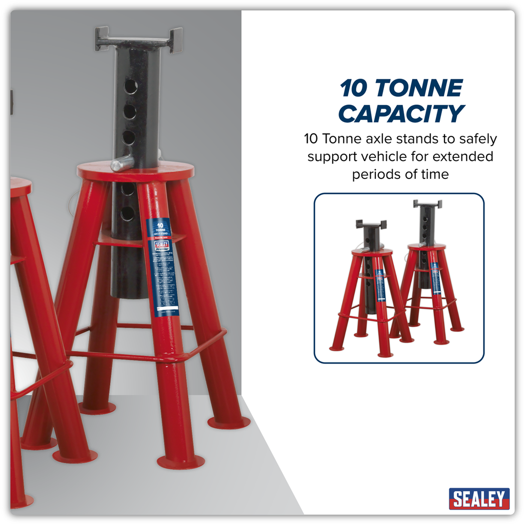 Axle Stands (Pair) 10 Tonne Capacity per Stand AS10