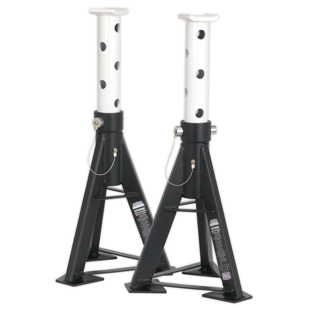 Axle Stands (Pair) 12 Tonne Capacity per Stand High Level AS12