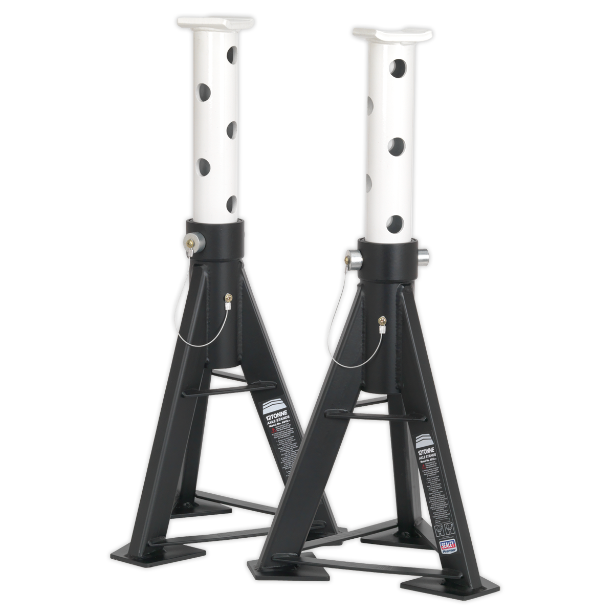 Axle Stands (Pair) 12 Tonne Capacity per Stand High Level AS12