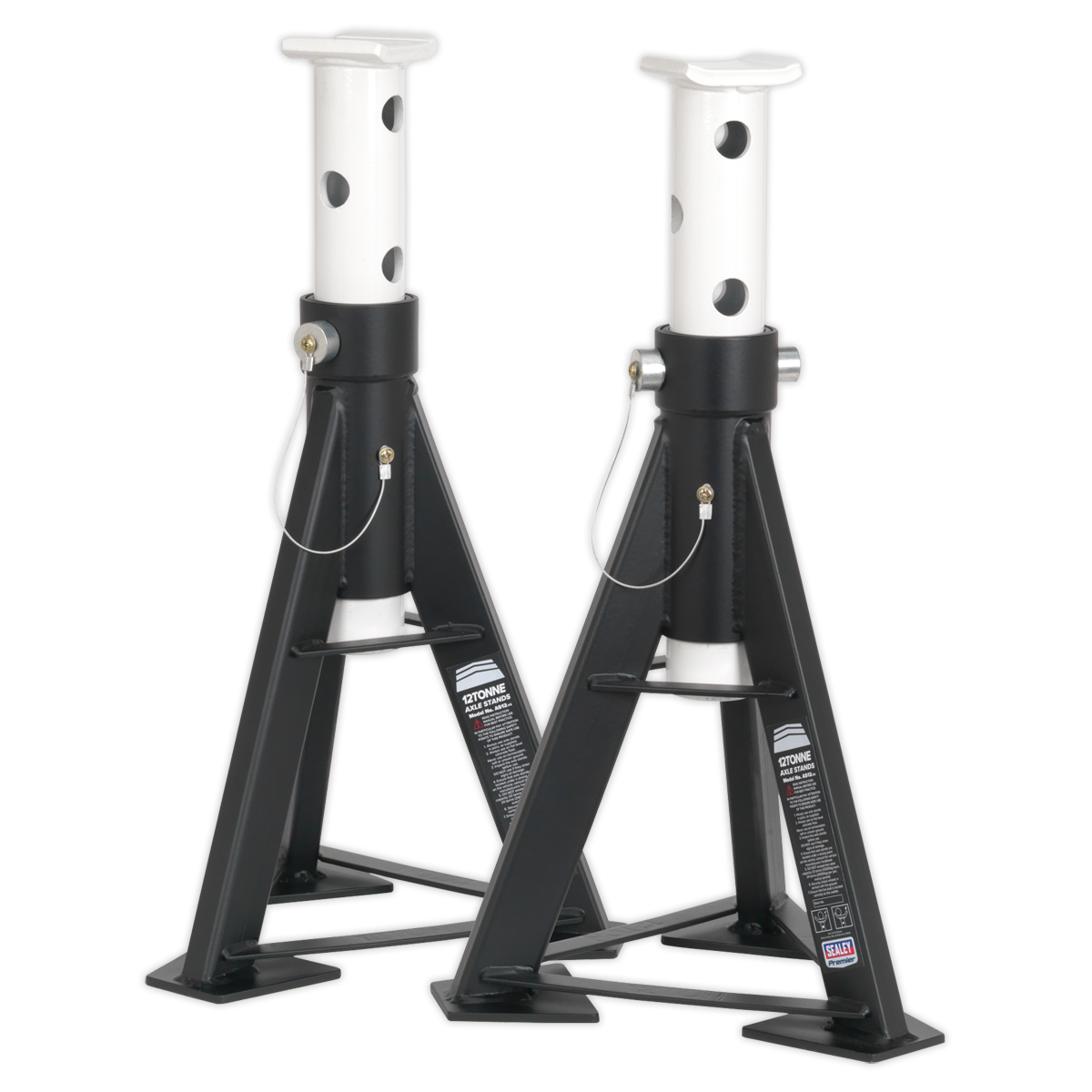 Axle Stands (Pair) 12 Tonne Capacity per Stand High Level AS12