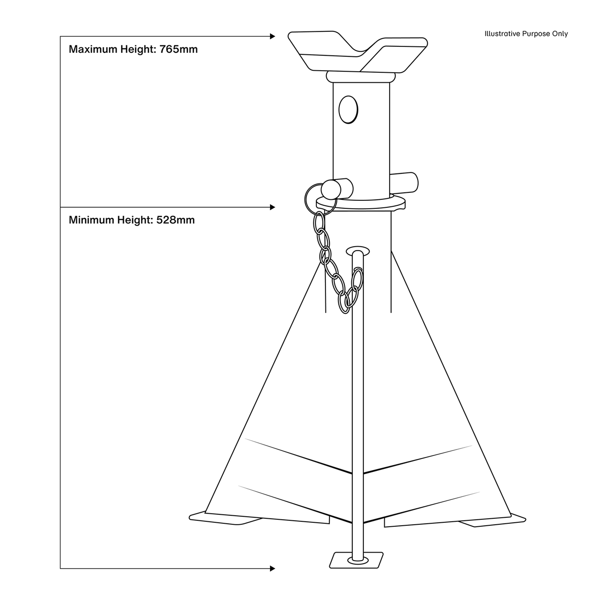 Axle Stands (Pair) 15 Tonne Capacity per Stand AS15000