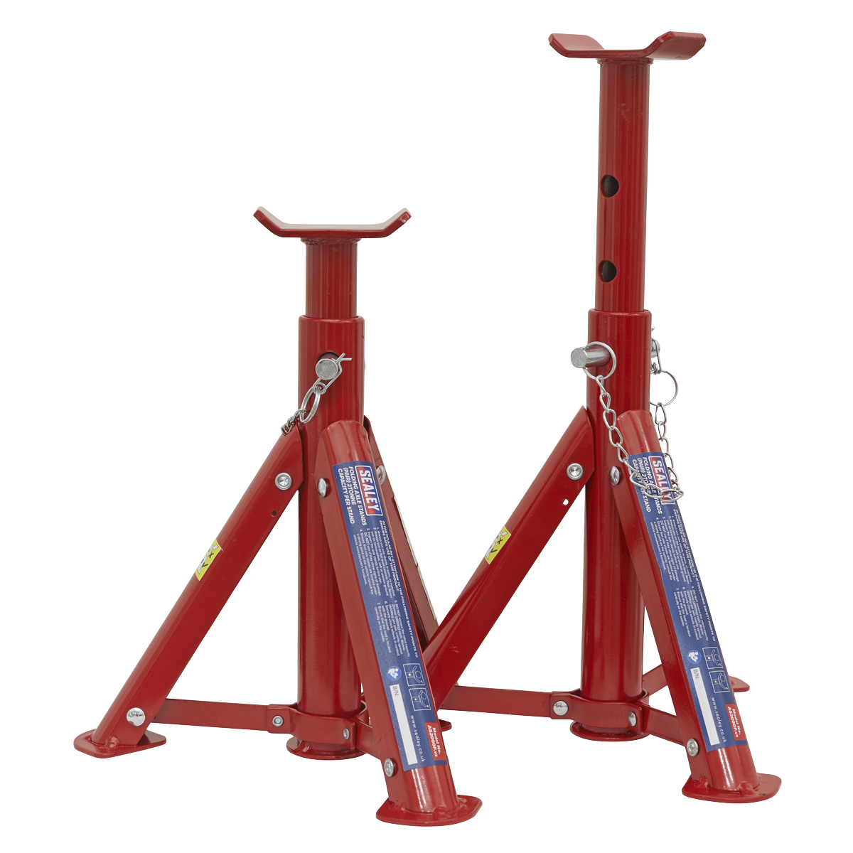 Folding Type Axle Stands (Pair) 2 Tonne Capacity per Stand AS2000F