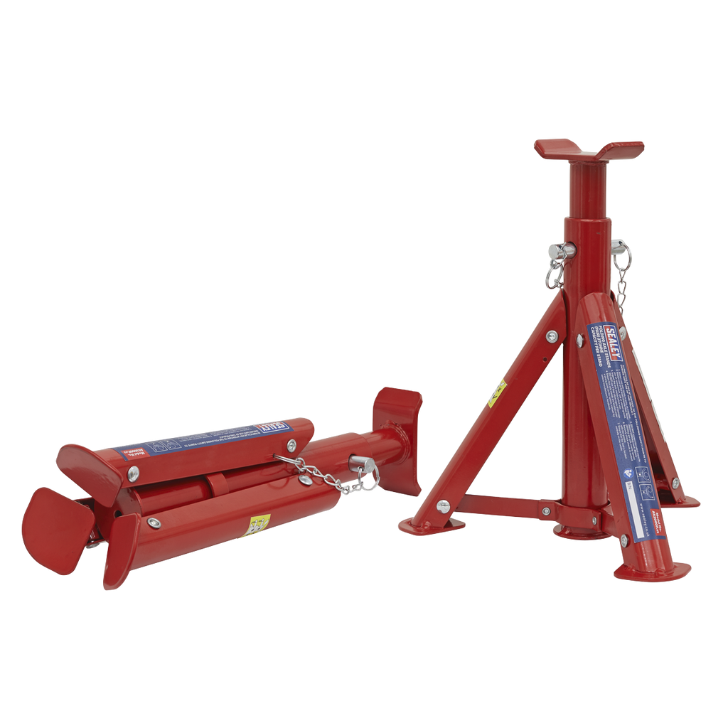 Folding Type Axle Stands (Pair) 2 Tonne Capacity per Stand AS2000F