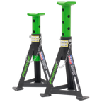 Axle Stands (Pair) 3 Tonne Capacity per Stand - Green AS3G