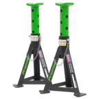 Axle Stands (Pair) 3 Tonne Capacity per Stand - Green AS3G