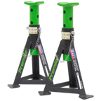 Axle Stands (Pair) 3 Tonne Capacity per Stand - Green AS3G