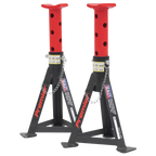 Axle Stands (Pair) 3 Tonne Capacity per Stand - Red AS3R