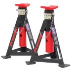 Axle Stands (Pair) 3 Tonne Capacity per Stand - Red AS3R