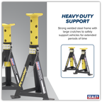 Axle Stands (Pair) 3 Tonne Capacity per Stand - Yellow AS3Y