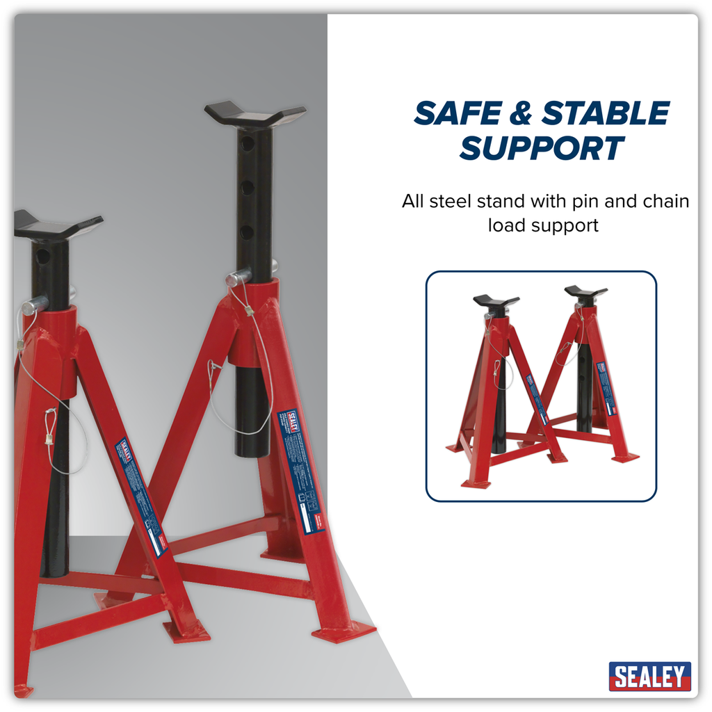 Axle Stands (Pair) 5 Tonne Capacity per Stand AS5000M