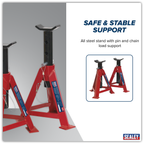 Axle Stands (Pair) 5 Tonne Capacity per Stand AS5000