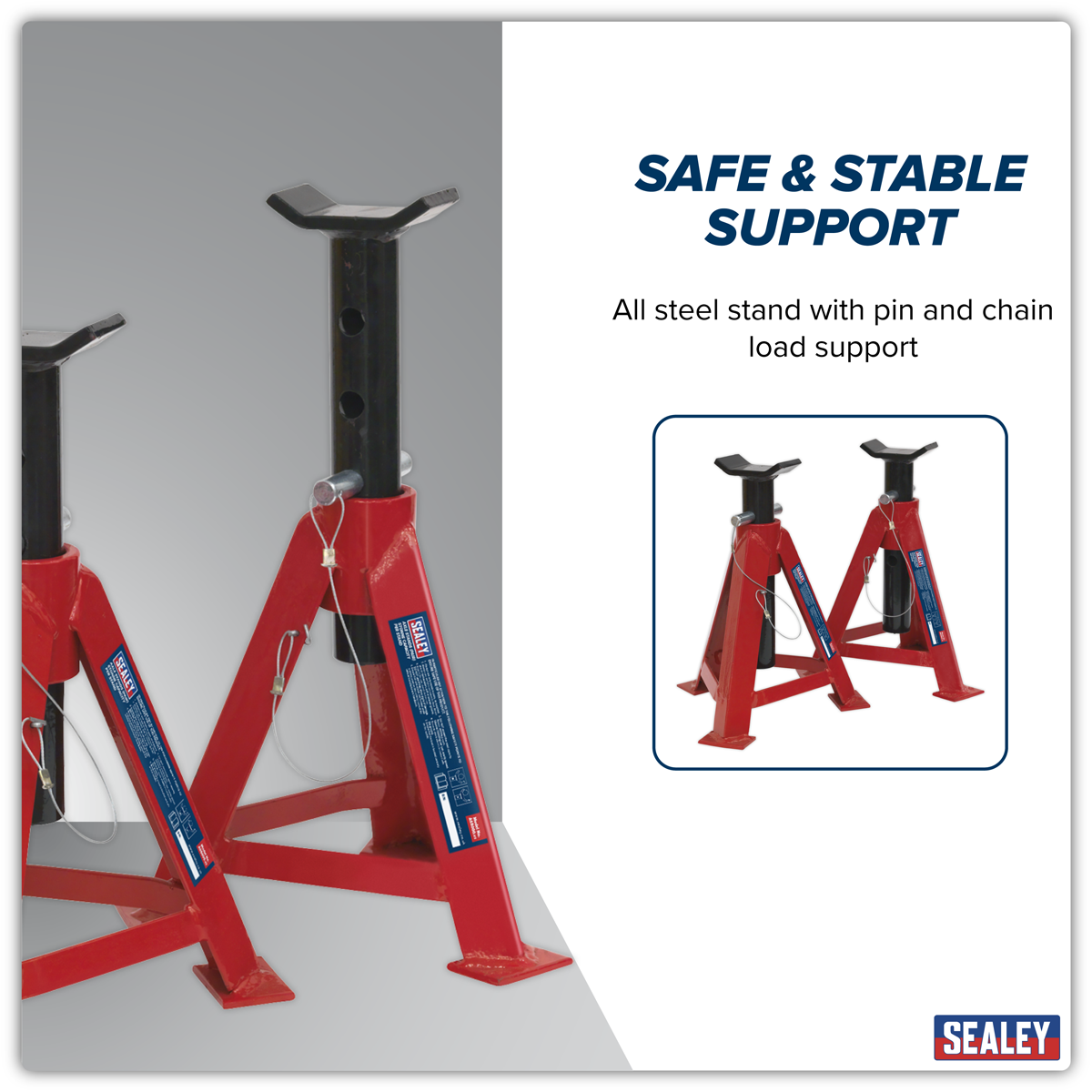 Axle Stands (Pair) 5 Tonne Capacity per Stand AS5000