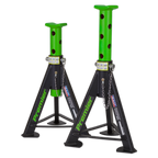 Axle Stands (Pair) 6 Tonne Capacity per Stand - Green AS6G