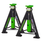 Axle Stands (Pair) 6 Tonne Capacity per Stand - Green AS6G