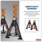 Axle Stands (Pair) 6 Tonne Capacity per Stand - Orange AS6O