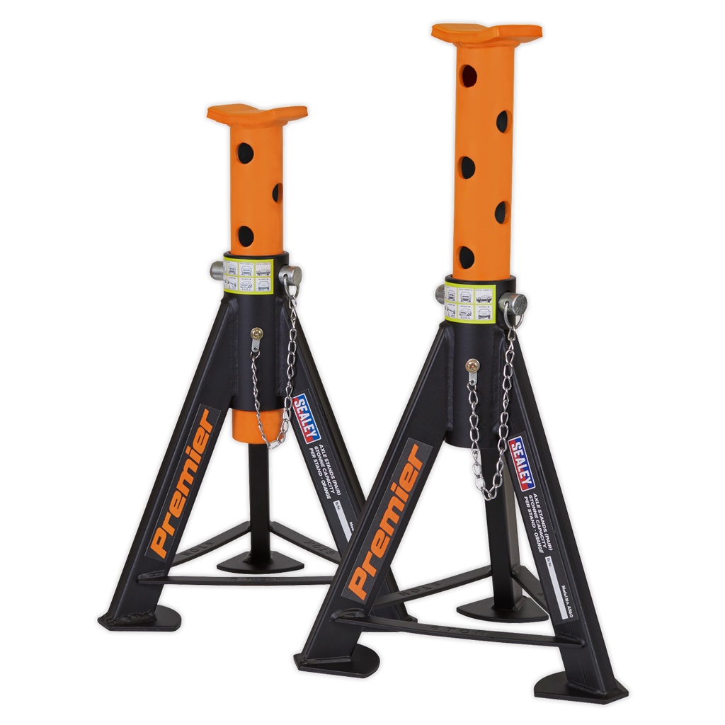 Axle Stands (Pair) 6 Tonne Capacity per Stand - Orange AS6O